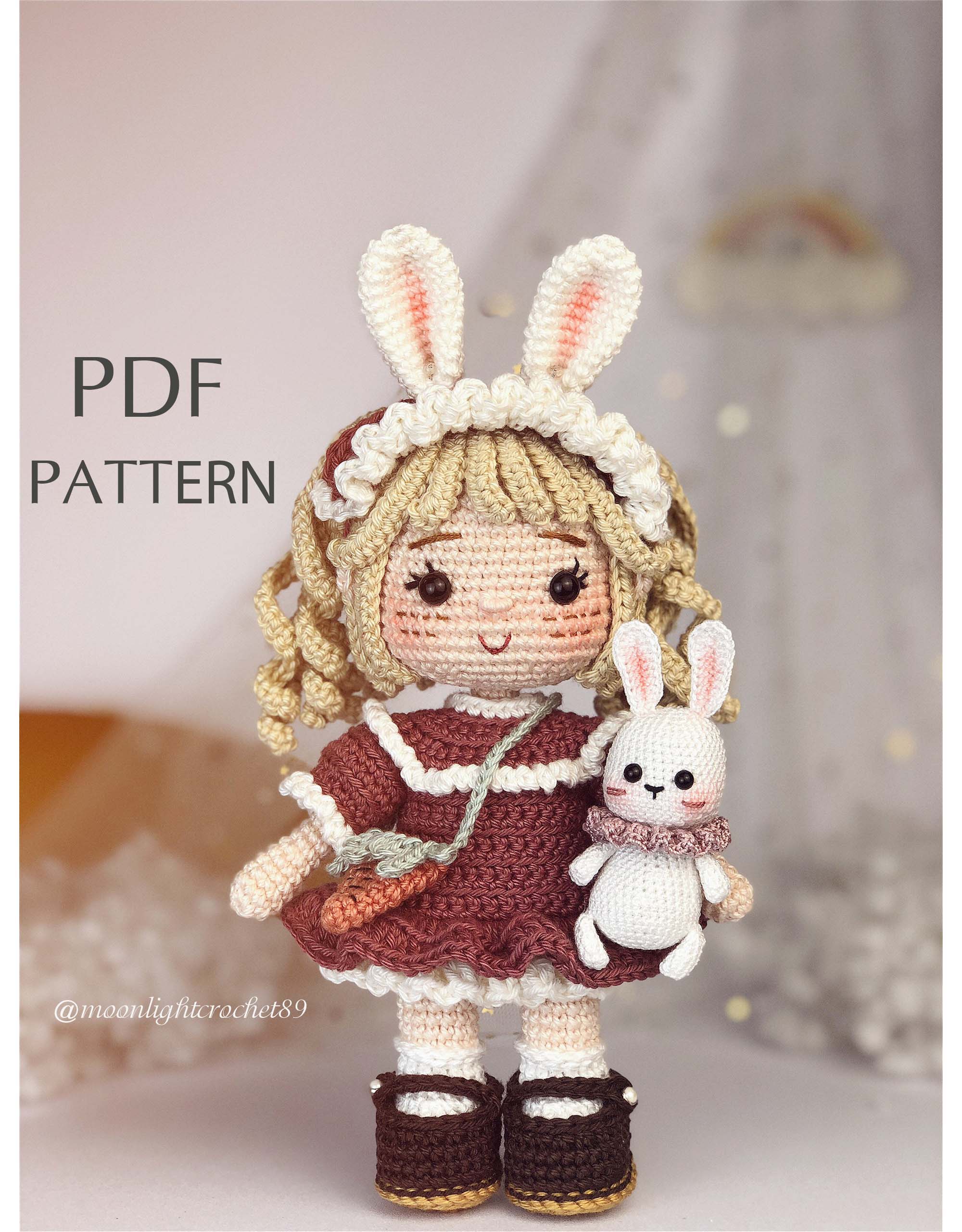 Crochet Doll Pattern, Suri Doll, Amigurumi Doll Pattern, PDF English ...